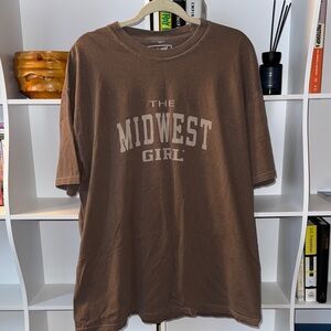 Brown Short Sleeve Tee